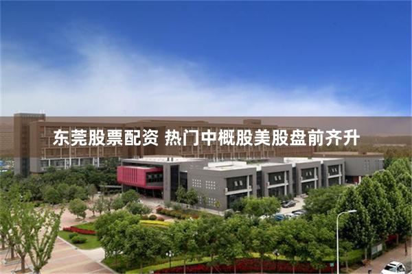 东莞股票配资 热门中概股美股盘前齐升