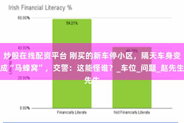炒股在线配资平台 刚买的新车停小区，隔天车身变成“马蜂窝”，交警：这能怪谁？_车位_问题_赵先生