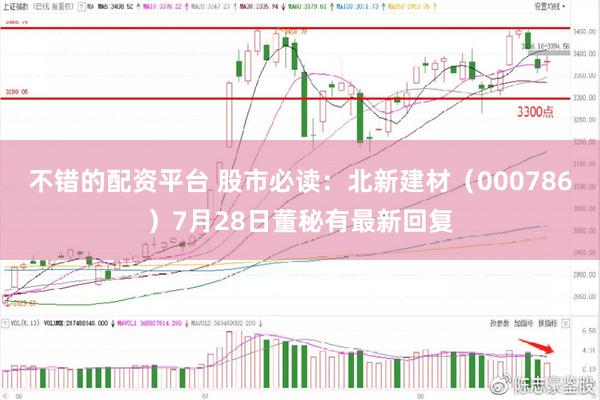 不错的配资平台 股市必读：北新建材（000786）7月28日董秘有最新回复